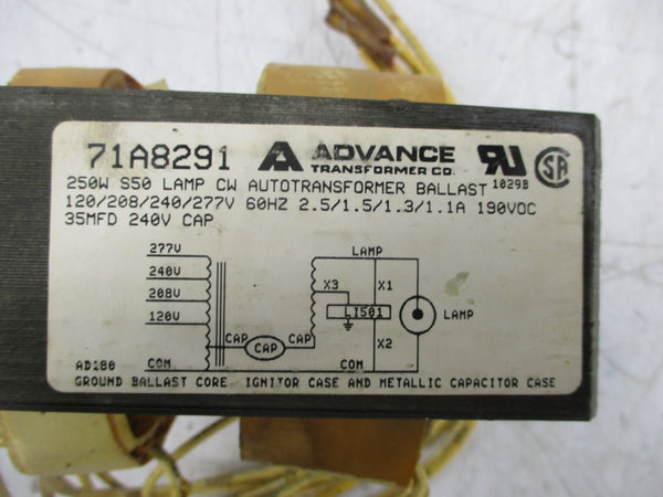 ADVANCE 71A8291 240V (AS PICTURED) UNMP
