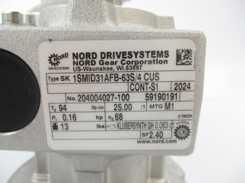 NORD DRIVESYSTEMS 1SMID31AFB-36S/4 CUS NSNP