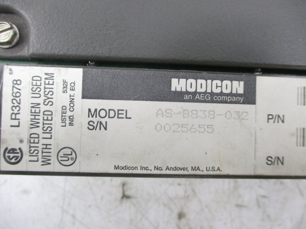MODICON AS-B838-032 24VDC 0.5A UNMP