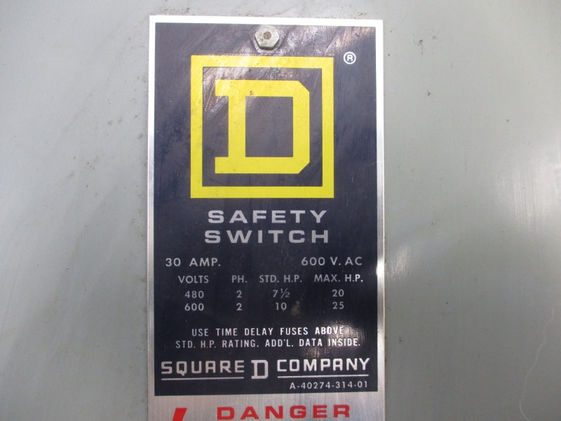 SQUARE D H4612AWK 480-600V 30A SER. E1 NSNP