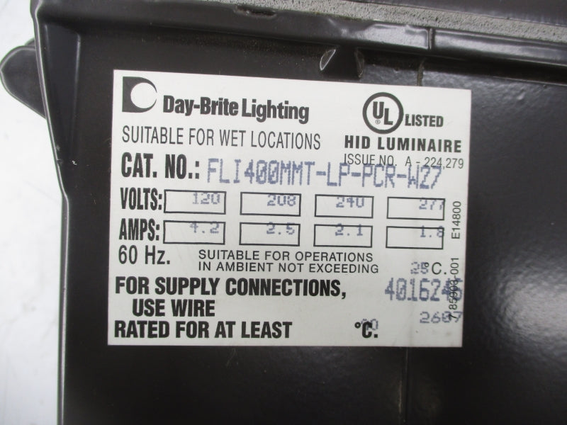 DAY-BRITE FLI400MMT-LP-PCR-W27 277V 1.8A (AS PICTURED) UNMP
