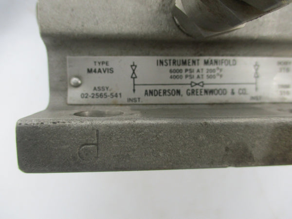 ANDERSON M4AVIS 02-2565-541 6000PSI UNMP