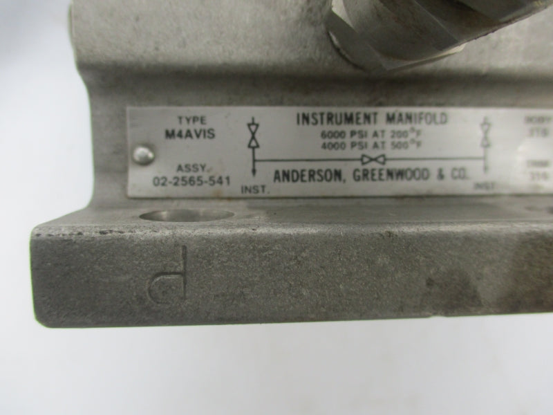 ANDERSON M4AVIS 02-2565-541 6000PSI UNMP