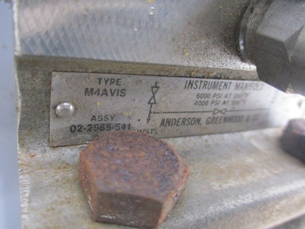 ANDERSON M4AVIS 02-2565-541 6000PSI (AS PICTURED) UNMP