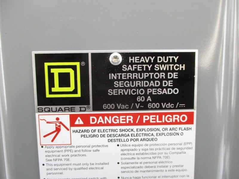 SQUARE D H362AWKEI 600VAC 60A NSMP