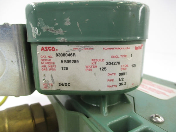 ASCO 8308046R 24VDC 125PSI 1/2" UNMP