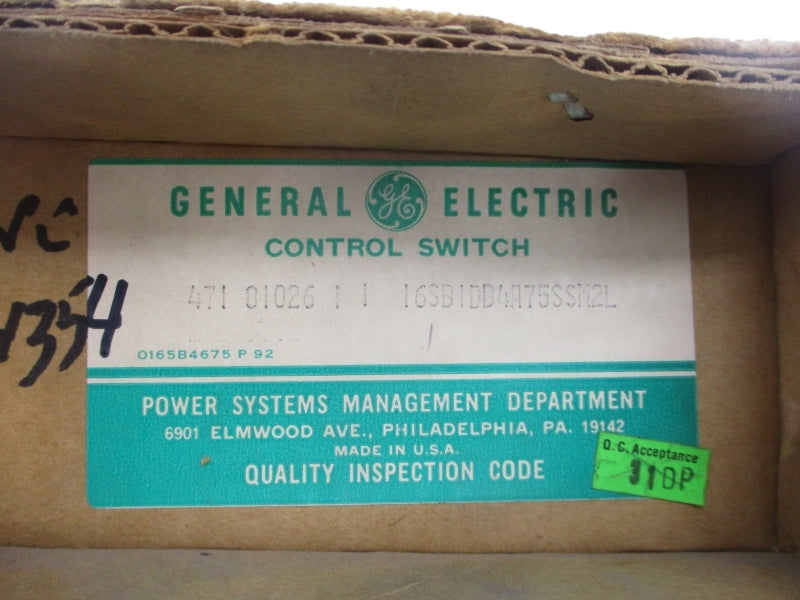 GENERAL ELECTRIC 16SB1DB4A75SSM2L NSFS