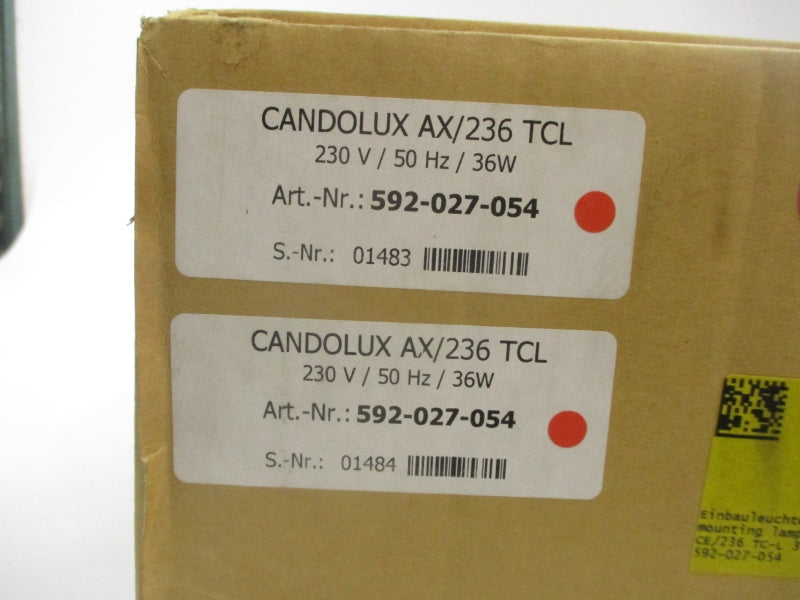 CANDOLUX AX/236 TCL 592-027-054 230V (PKG OF 2) NSMP