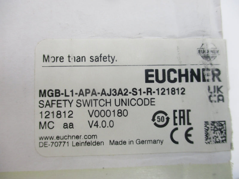 EUCHNER MGB-L1-APA-AJ3A2-S1-R-121812 NSMP
