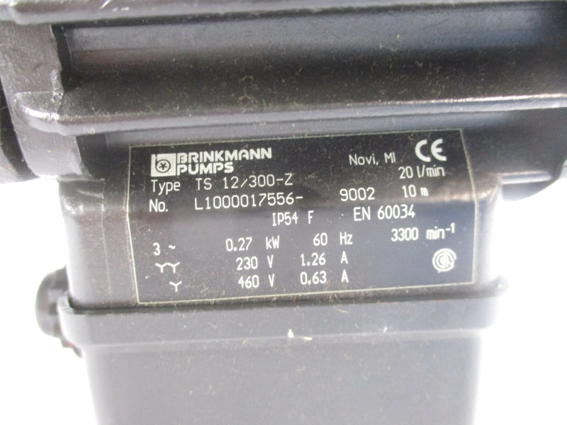 BRINKMANN PUMPS TS 12/300-Z 460V .63A NSNP
