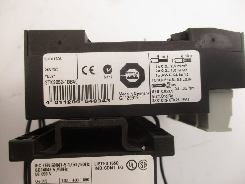 SIEMENS 3TK2852-1BB40 24VDC NSMP