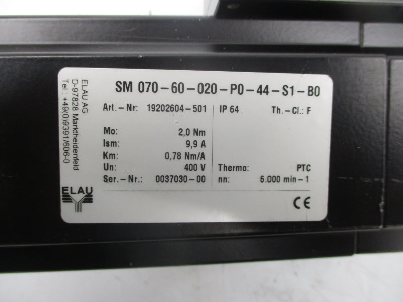 ELAU SM070-60-020-P0-44-S1-B0 400V 9.9A NSNP