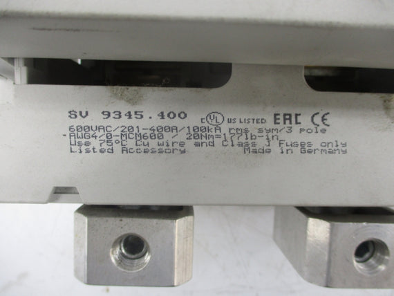 CIRCUIT BREAKER SV9345.400 600VAC NSNP