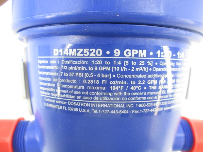 DOSATRON D14MZ520VFII 7-57PSI NSMP
