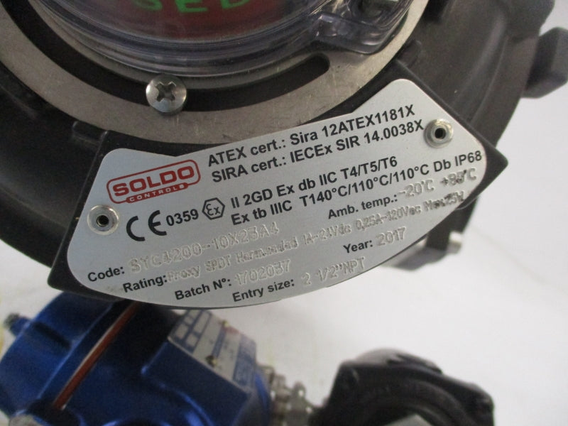 XOMOX XLB13A W/ GTXNM.118X90.K04NP22F07-F10000 W/ SYC4200-10X23A4 120PSI NSNP