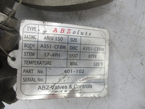 ABZ VALVES & CONTROLS 401-102 3" NSNP