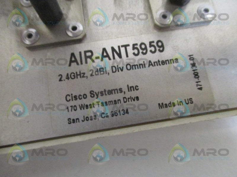 CISCO SYSTEMS AIR-ANT5959 OMNI ANTENNA NSNP