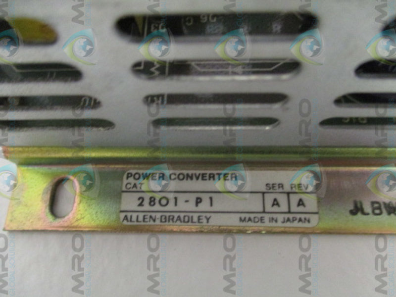 ALLEN BRADLEY 2801-P1 SER. A POWER SUPPLY CONVERTER UNMP