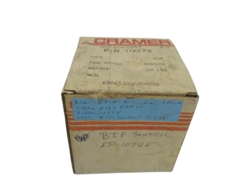CRAMER 10074 ELECTROMECHANICAL MOTOR TIMER NSMP