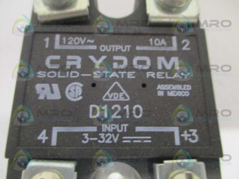 CRYDOM D1210 SOLID STATE RELAY  UNMP