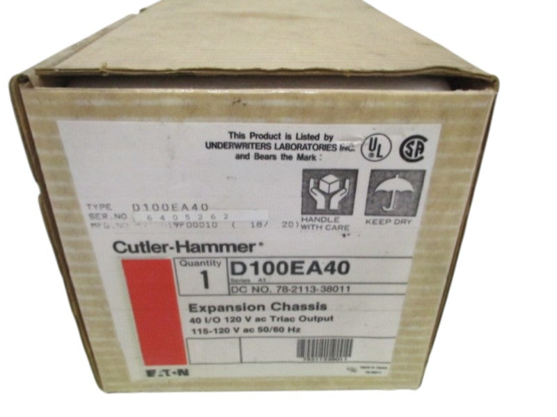 CUTLER HAMMER D100EA40 EXPANDED CHASSIS NSMP