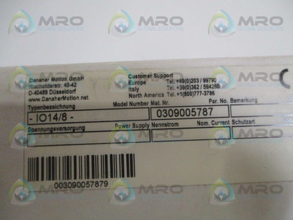 DANAHER MOTION IO14/8 0309005787 CIRCUIT BOARD NSMP