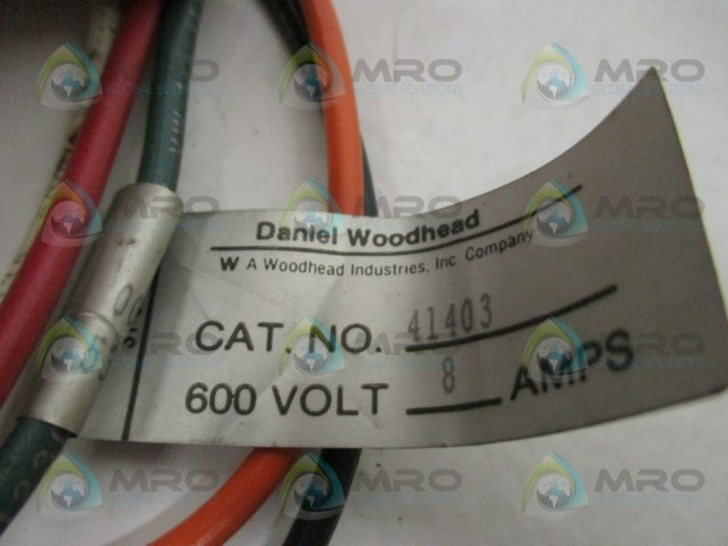 DANIEL WOODHEAD MINI-CHANGE 41403 RECEPTACLE NSNP