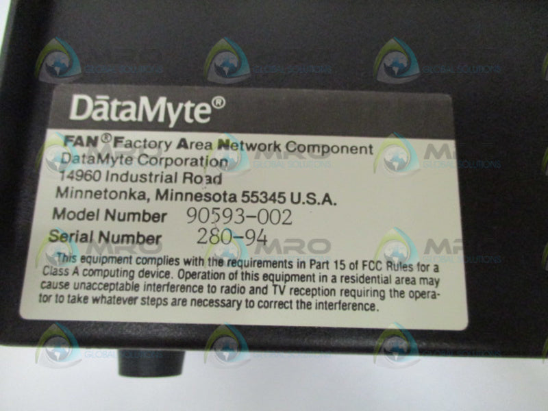 DATAMYTE 90593-002 JUNCTION BOX NSNP