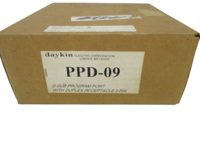 DAYKIN PPD-09 D-SUB PROGRAM PORT WITH DUPLEX RECEPTACLE 9 PIN NSMP