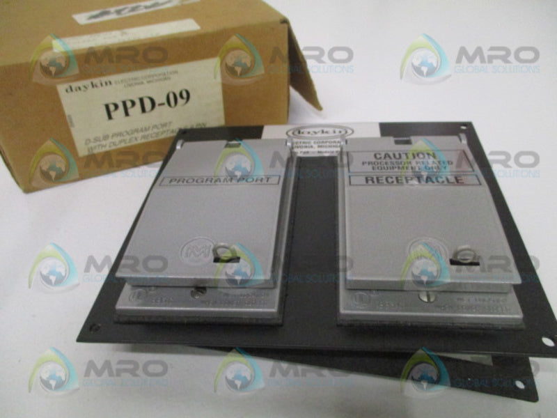 DAYKIN PPD-09 D-SUB PROGRAM PORT WITH DUPLEX RECEPTACLE 9 PIN NSMP