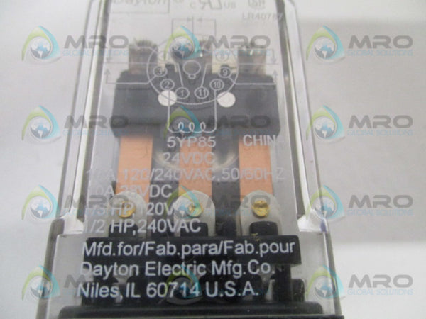 DAYTON 5YP85 RELAY 24VDC NSMP