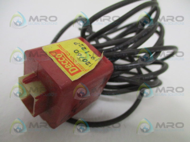 DECCO 139-122P SOLENOID COIL 120V UNMP