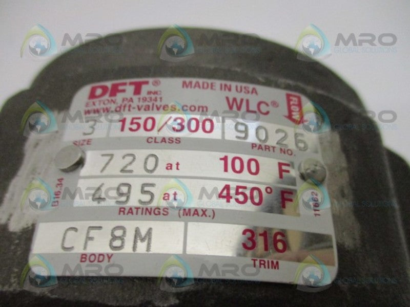 DFT 9026 150/300 CHECK VALVE 3" NSMP
