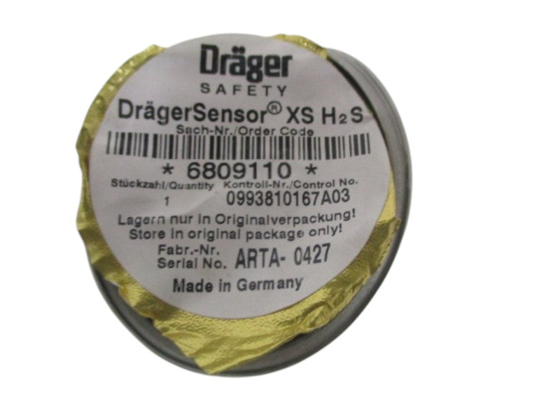 DRAGER XS 6809110 ELECTROCHEMICAL SENSOR HYDROGEN SULFIDE NSNP