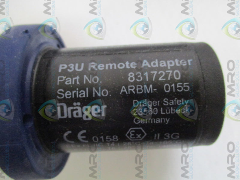 DRAGER 8317270 P3U REMOTE ADAPTER *NEW IN BOX*