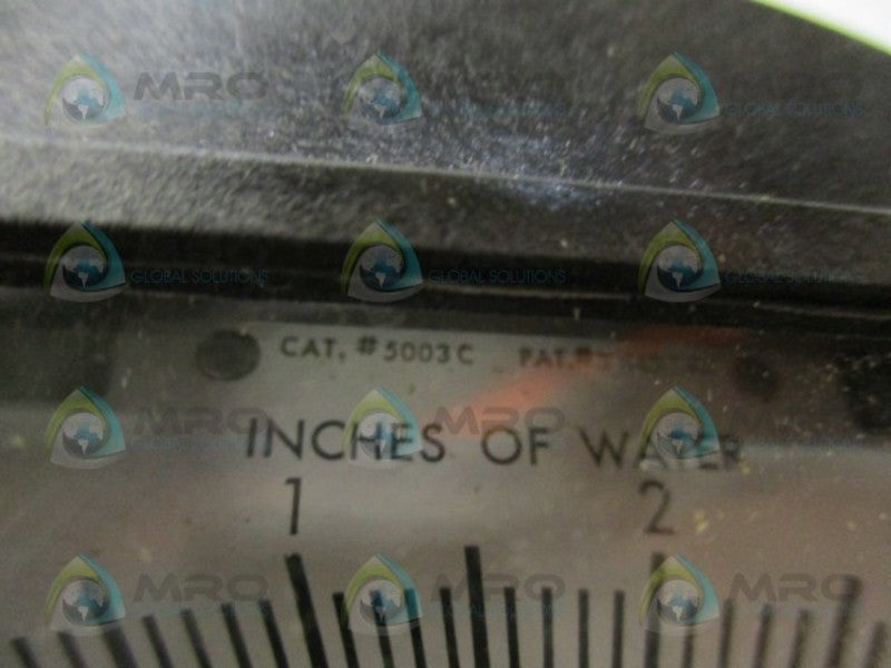 DWYER 5003C PRESSURE GAUGE 0-3" WC NSMP