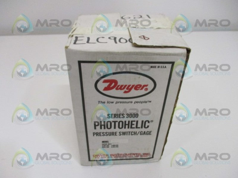 DWYER PHOTOHELIC 3302 PRESSURE SWITCH 1-1 IN. OF WATER NSMP