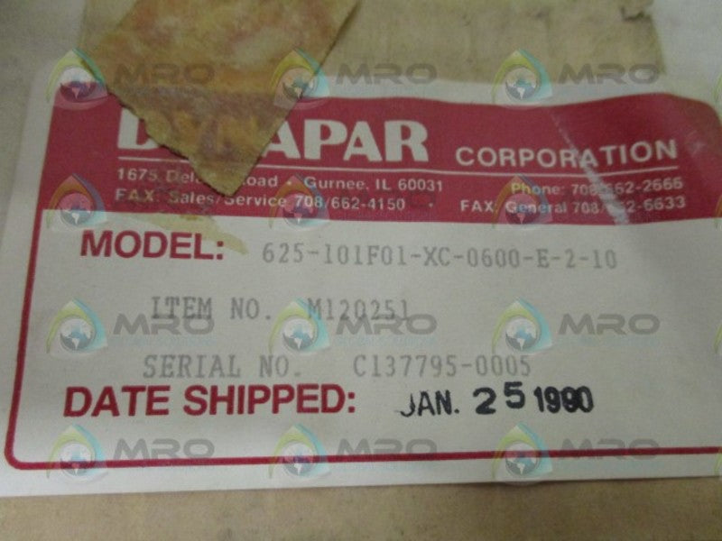 DYNAPAR 625-101F01-XC-0600-E-2-10 ENCODER NSMP