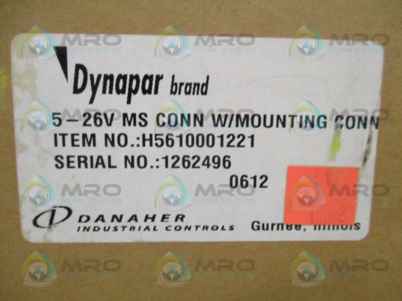 DYNAPAR H5610001221 5-256V MS CONN W/ MOUNTING CONN NSFS
