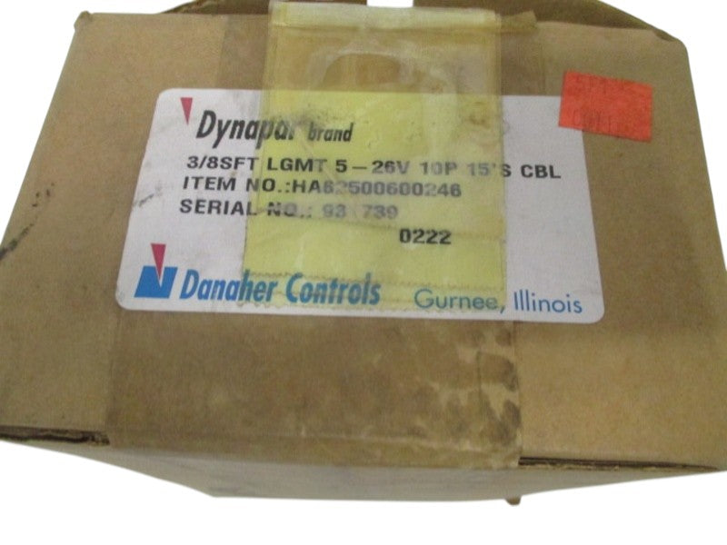 DYNAPAR HA62500600246 3/8SFT LGMT 5-26V 10P 15'S CBL ENCODER NSMP