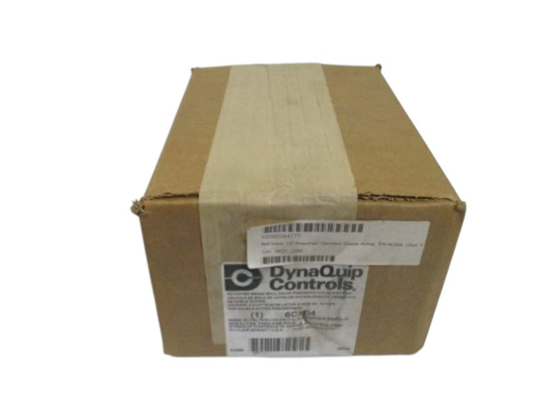 DYNAQUIP CONTROLS 6CX04 PNEUMATIC ACTUATED BRASS BALL VALVE NSFS