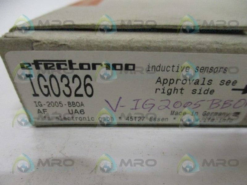 IFM EFECTOR IG0326 INDUCTIVE PROXIMITY SENSOR NSMP