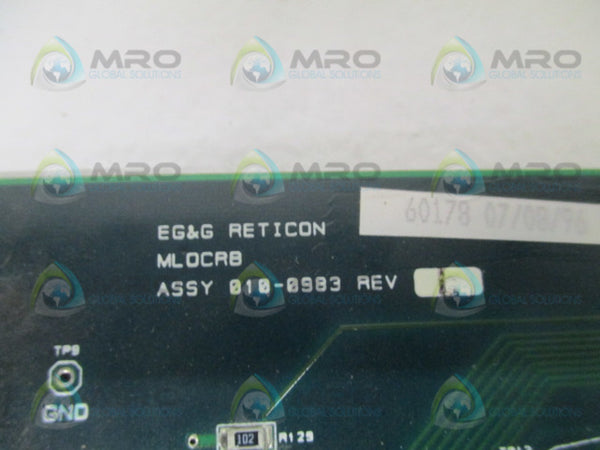 EG&G RETICON 010-0983 BOARD UNMP
