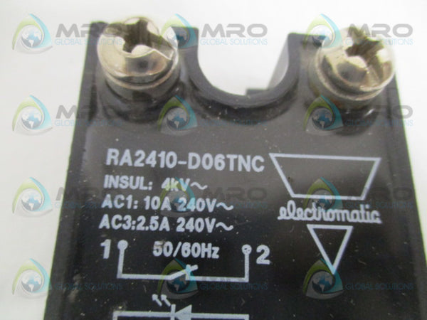 ELECTROMATIC RA2410-D06TNC SOLID STATE RELAY NSNP