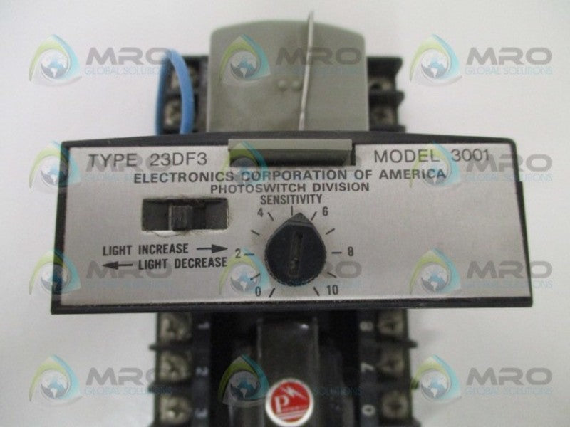 ECA PHOTOSWITCH 23DF3-3001 PHOTOELECTRIC CONTROL MODULE (AS PICTURED)UNMP