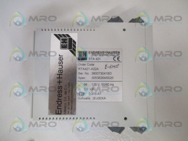 ENDRESS+HAUSER RTA421-A22A CONTACTOR NSMP