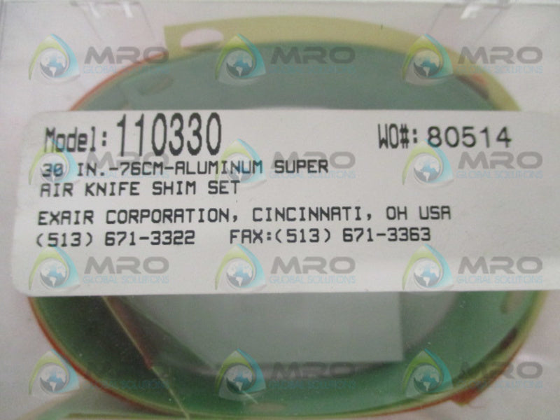 EXAIR 110330 30 IN. -76CM-ALUMINUM AIR KNIFE SHIM SET NSMP