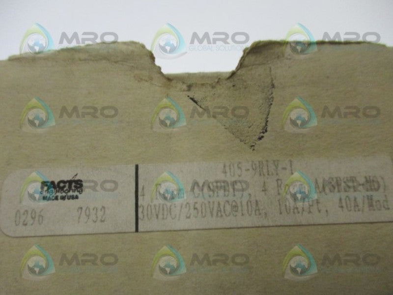 FACTS ENGINEERING 405-9RLY-1 ISOLATED RELAY OUTPUT BOARD NSMP
