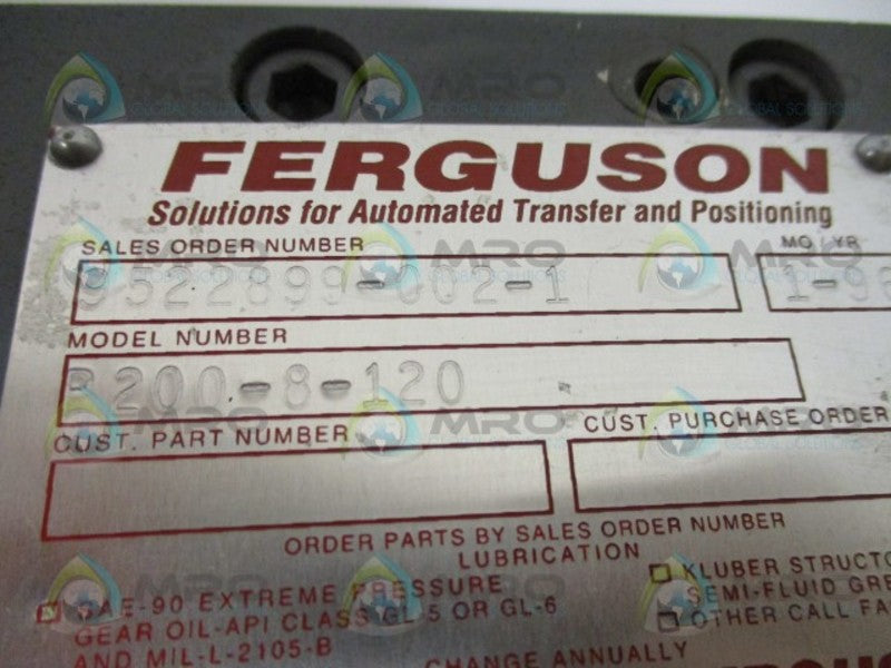 FERGUSON P200-8-120 GEAR UNMP