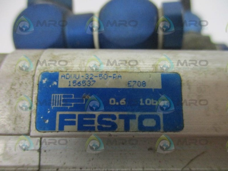 FESTO ADVU-32-50-PA PNEUMATIC CYLINDER UNMP